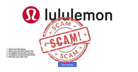 lululemon scam sites.